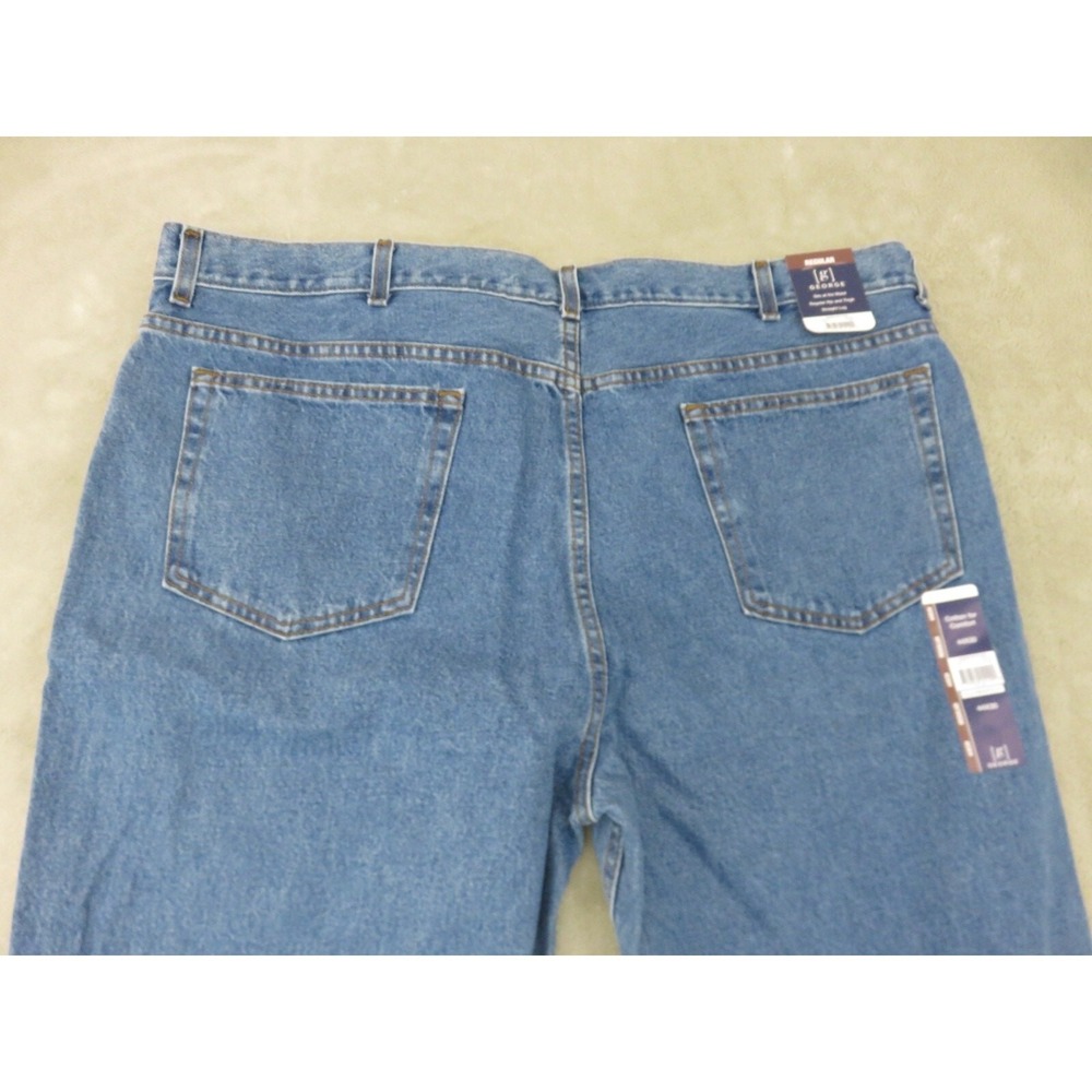 George Men's Blue Straight Leg 100% Cotton Comfy Regular‎ Jenas Size 44x30 - Picture 10 of 14
